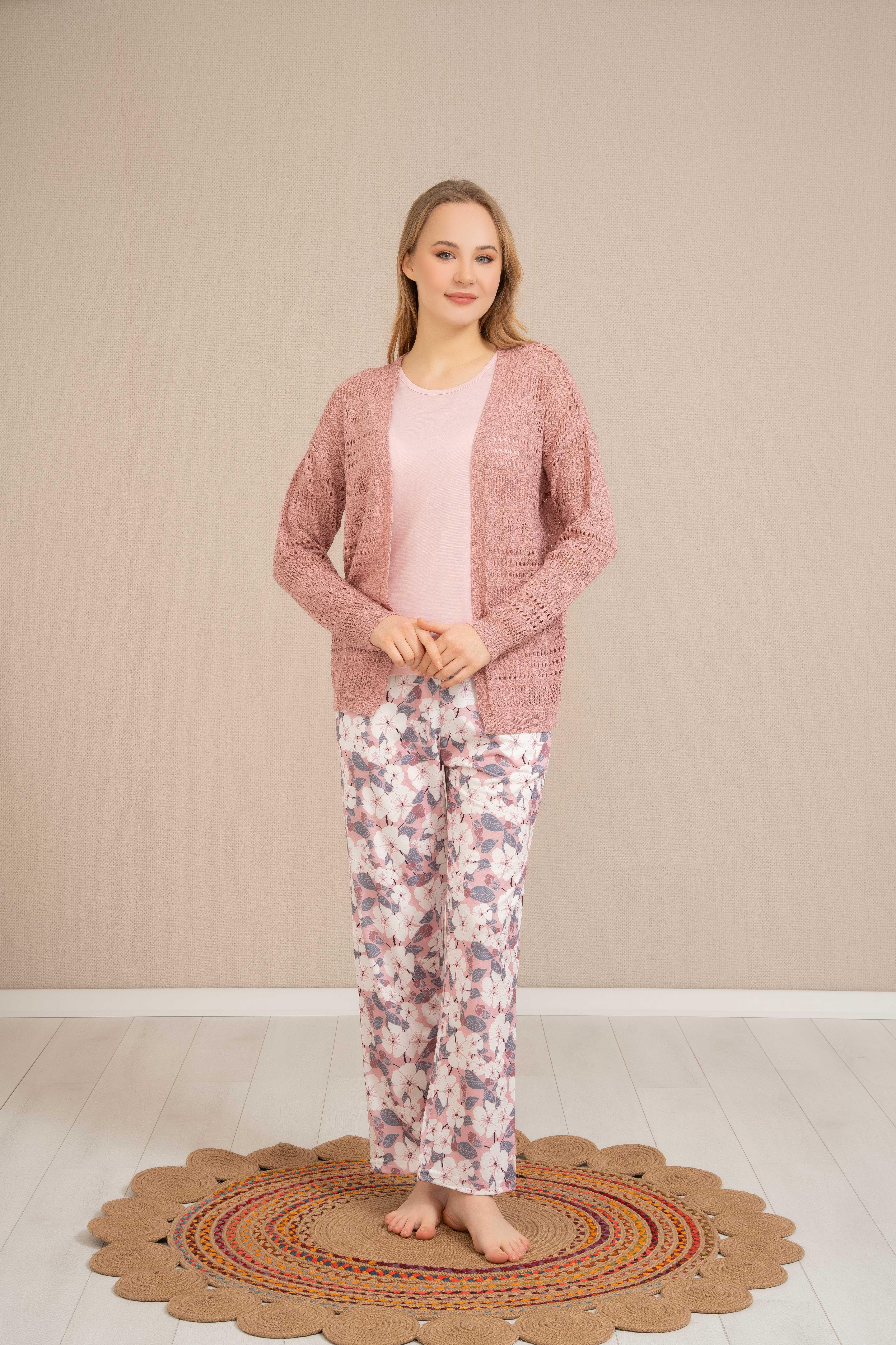 Perfect Club 4365 Kadın 3'lü Pijama Takımı