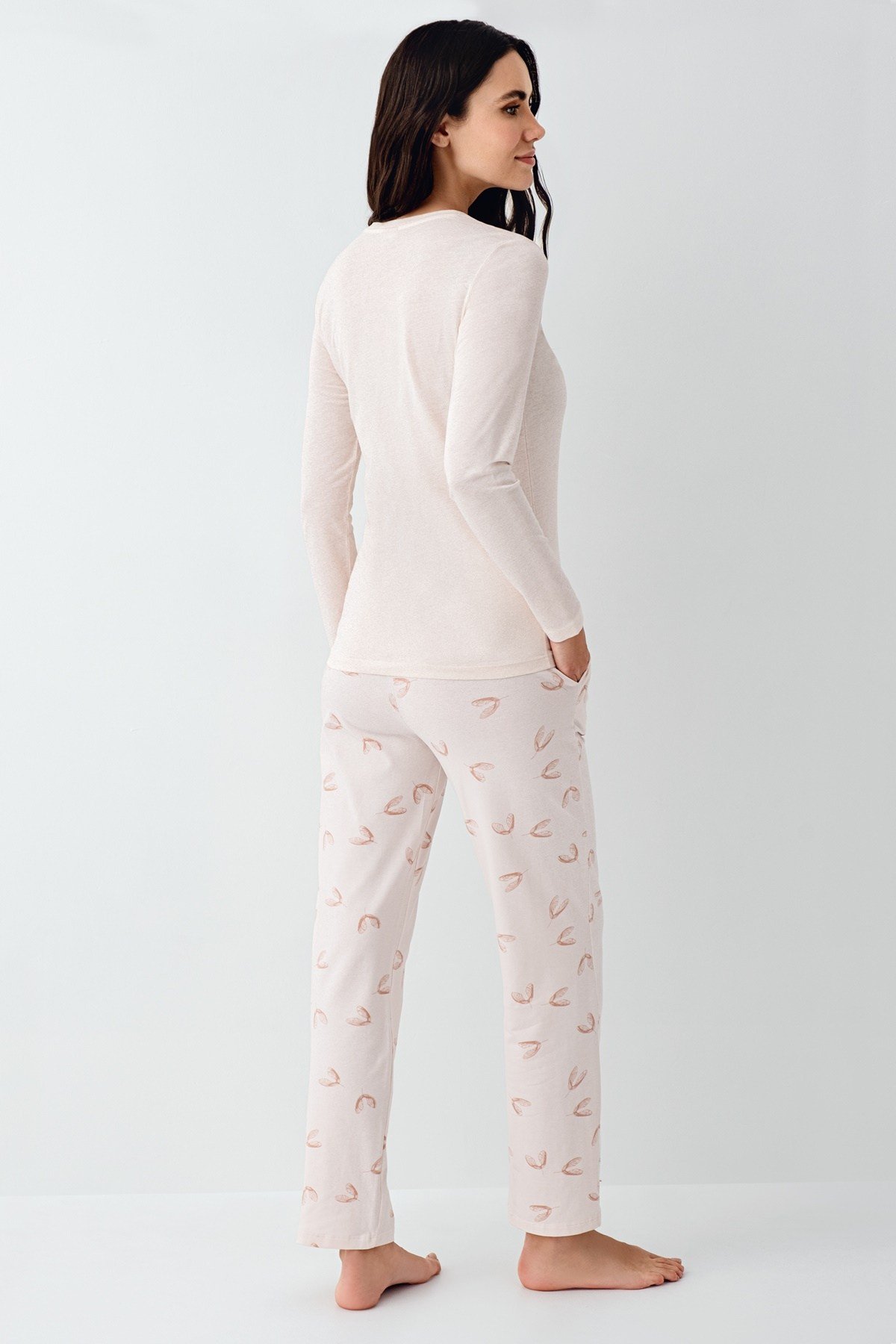 Pierre Cardin PC9061-S Kadın Uzun Kol Pijama Takımı