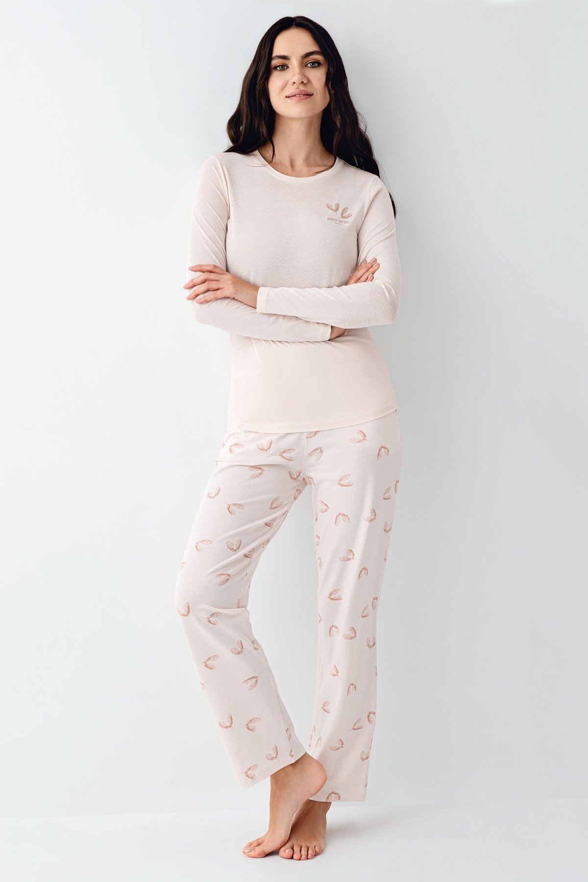 Pierre Cardin PC9061-S Kadın Uzun Kol Pijama Takımı
