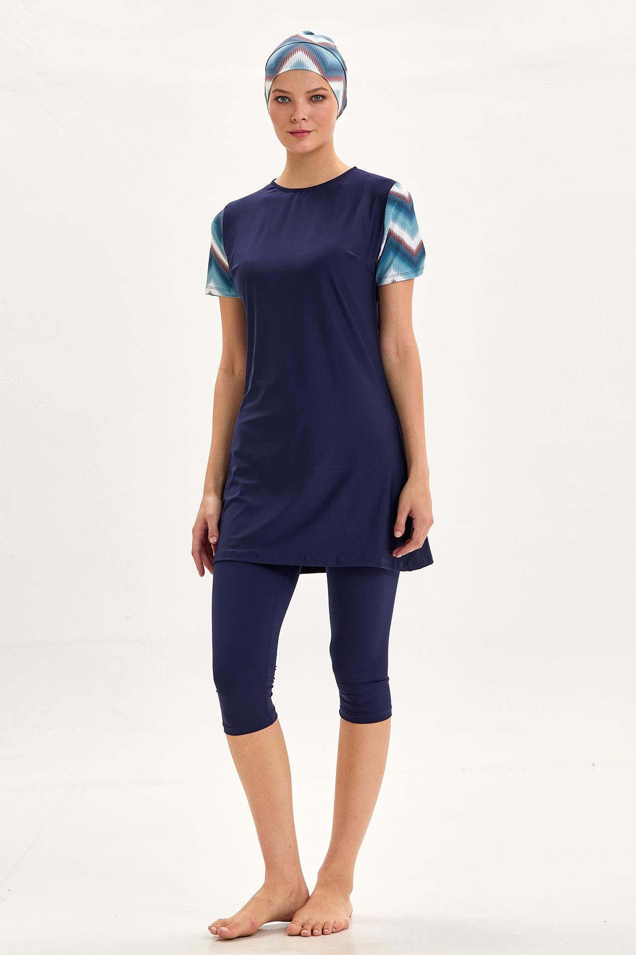 Rıvamare 0718-81 Kadın Yarı Kapalı Tesettür Mayo