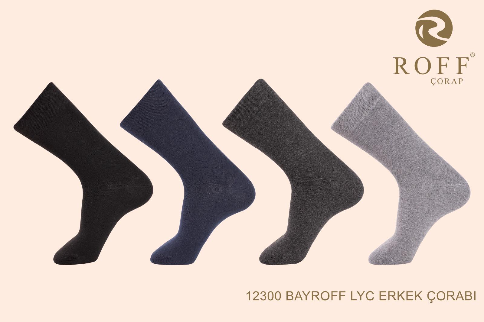 Roff 12300 Erkek Bayroff Lyc. Soket Çorap