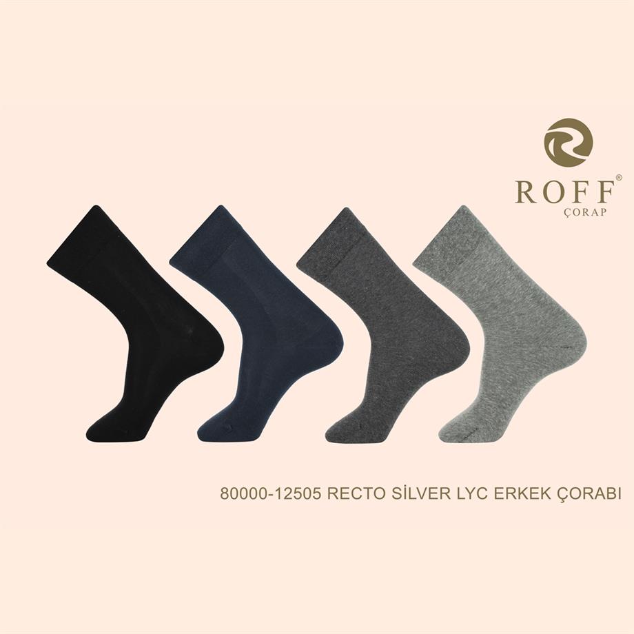 Roff 12505 Erkek Recto Silver Lyc. Çorap