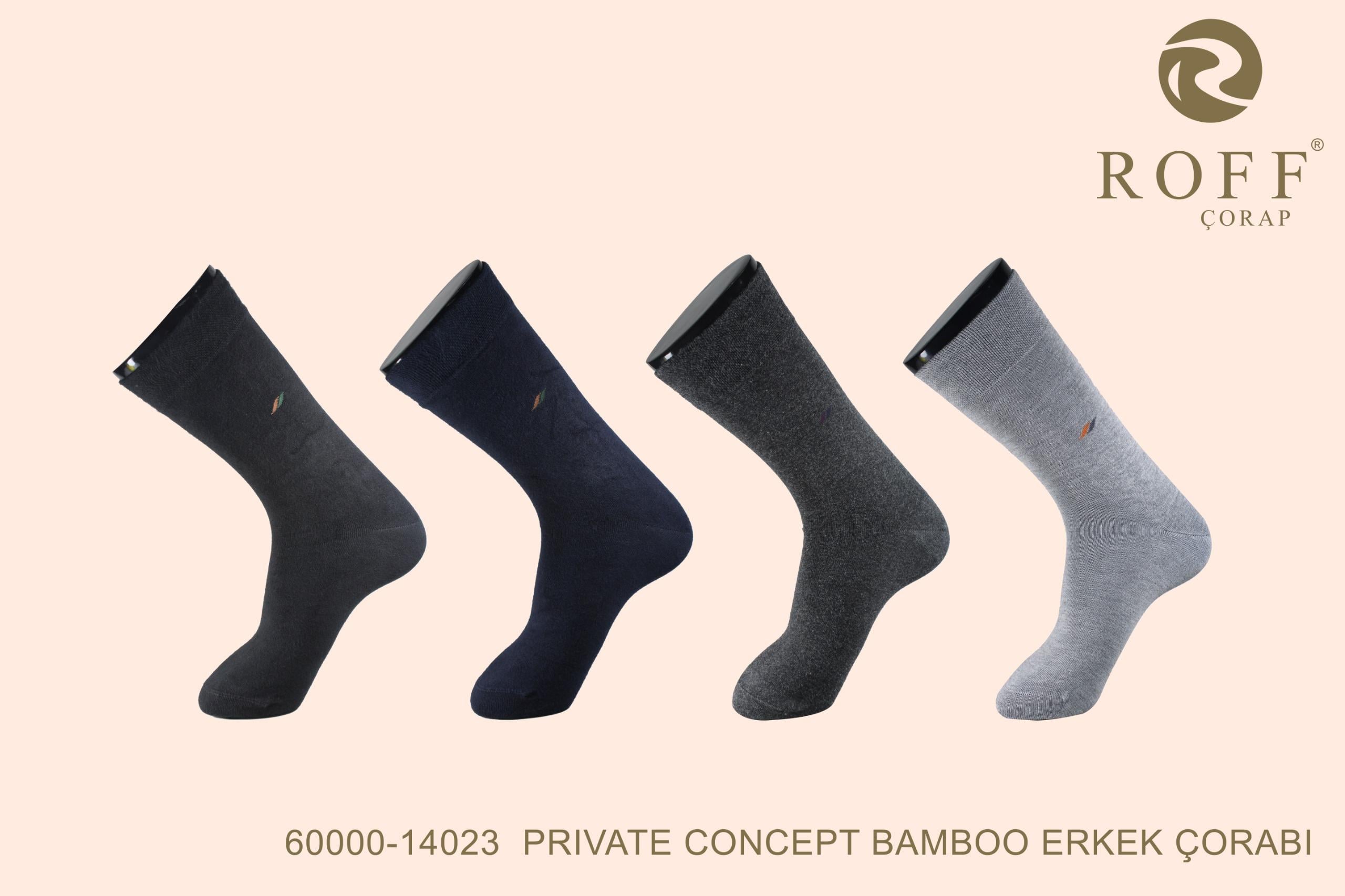 Roff 14023 Erkek Prıvate Concept Bambu Soket Çorap