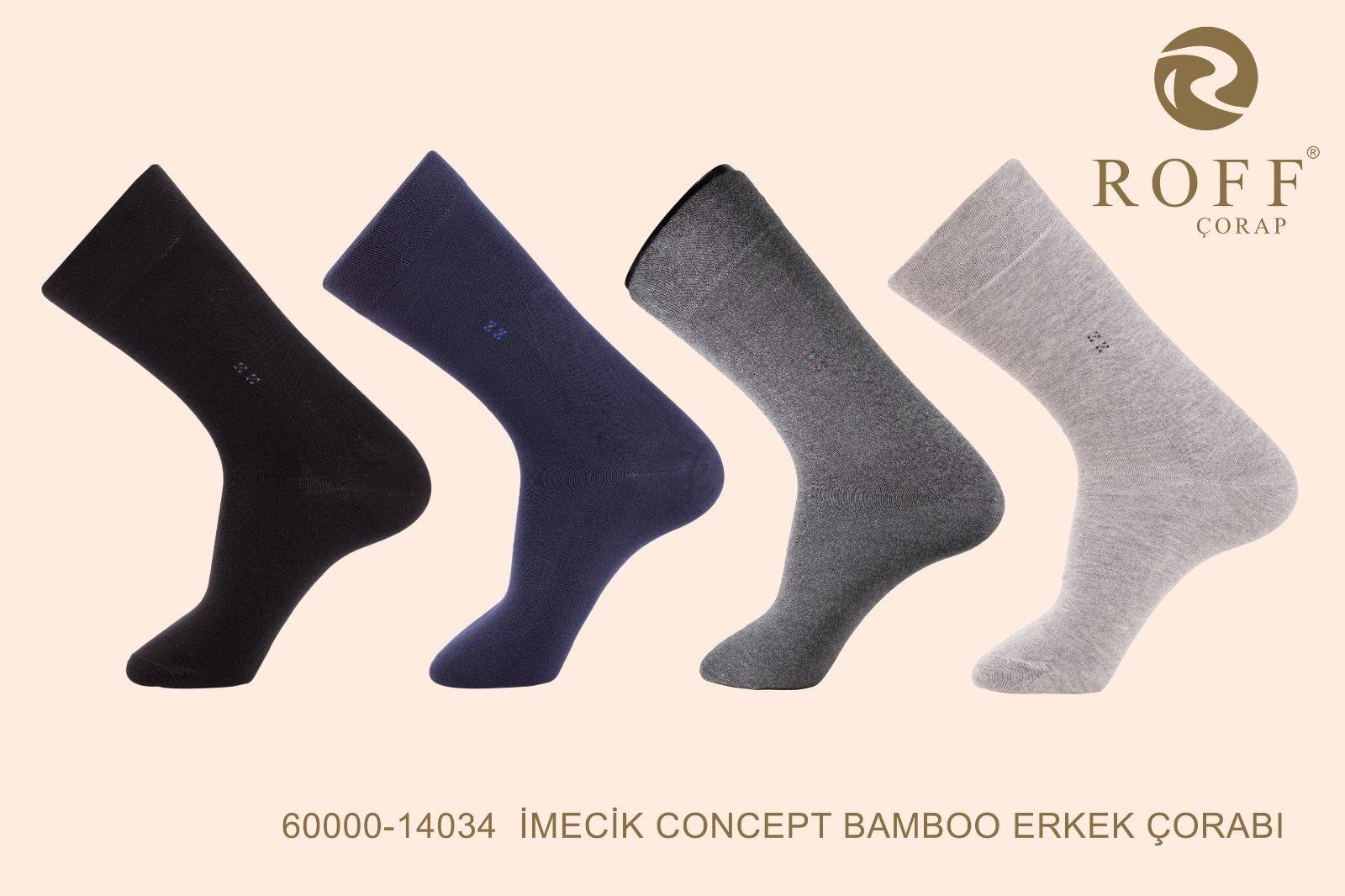 Roff 14034 Erkek İmecik Concept Bambu Soket Çorap