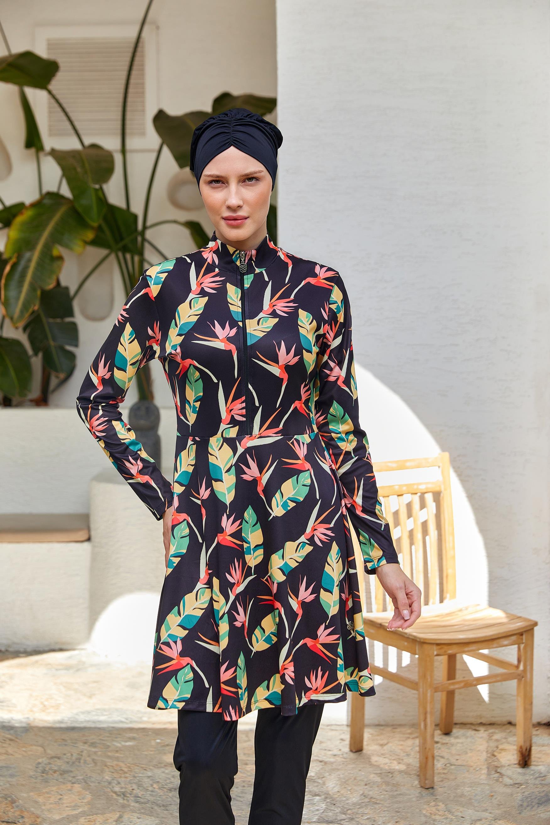 Rozamay 253113 Kadın Valarie Uzun Kollu Tesettür Mayo