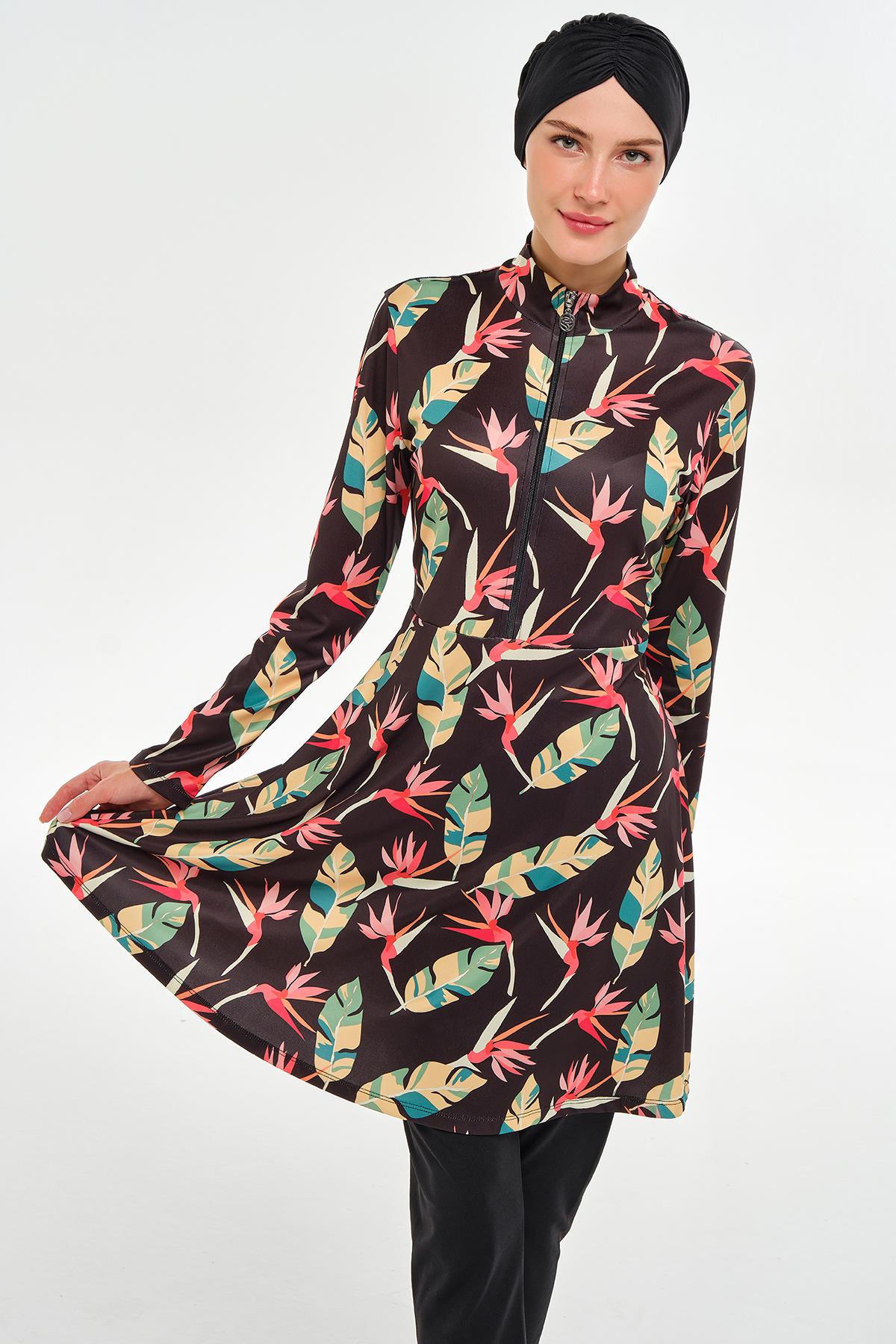 Rozamay 253113 Kadın Valarie Uzun Kollu Tesettür Mayo