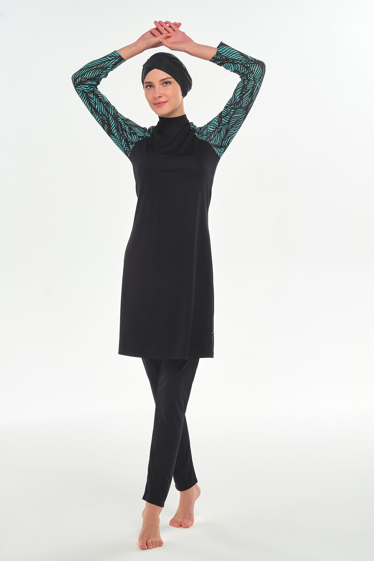 Rozamay 253120 Kadın Deja Uzun Kollu Tesettür Mayo