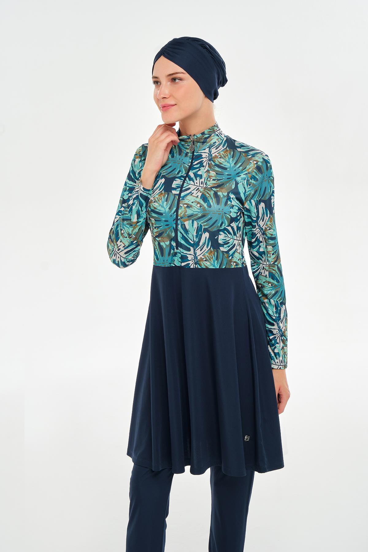 Rozamay 253124 Kadın Rin Uzun Kollu Tesettür Mayo