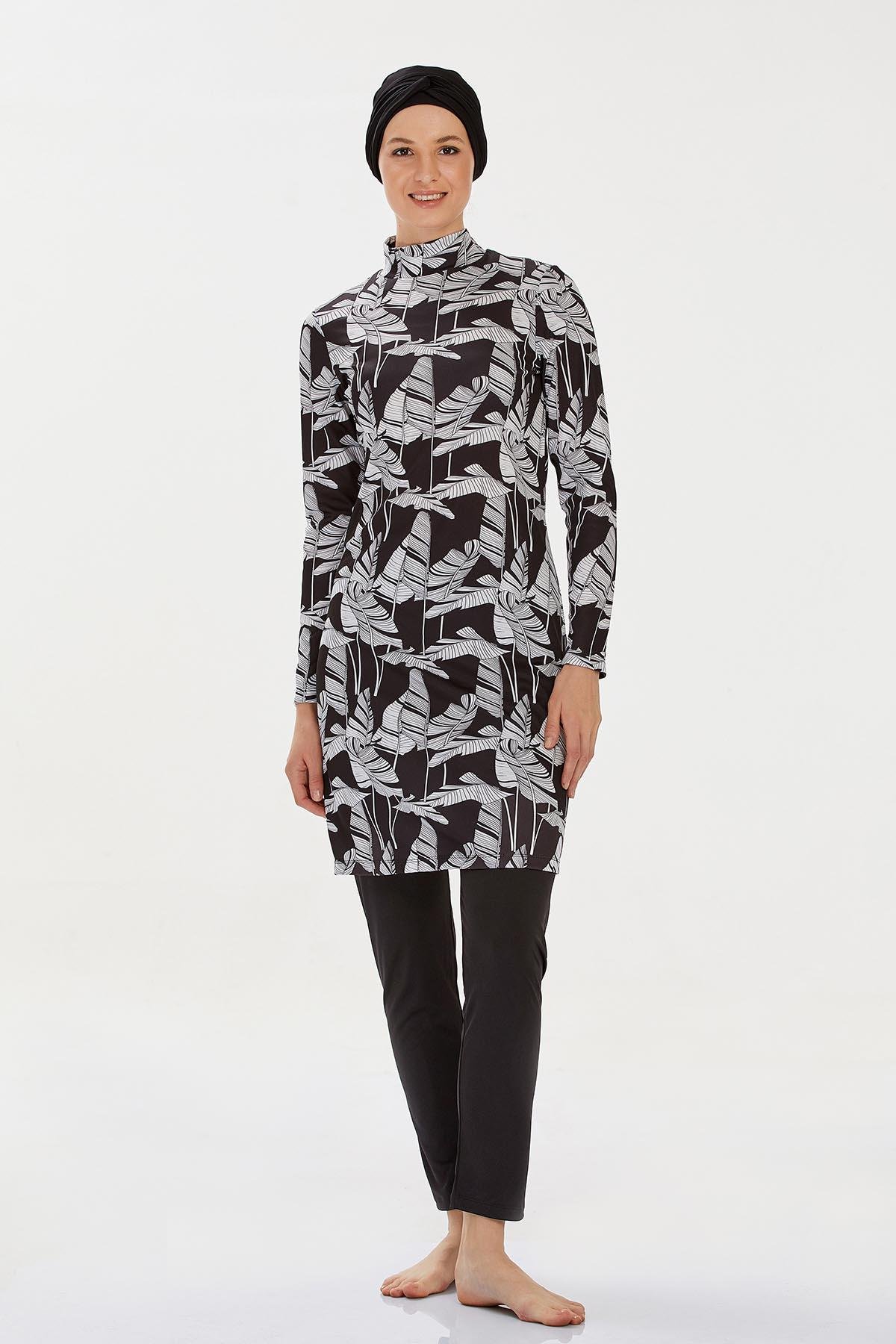 Rozamay 9206 Kadın Likralı Tam Kapalı Tesettür Mayo