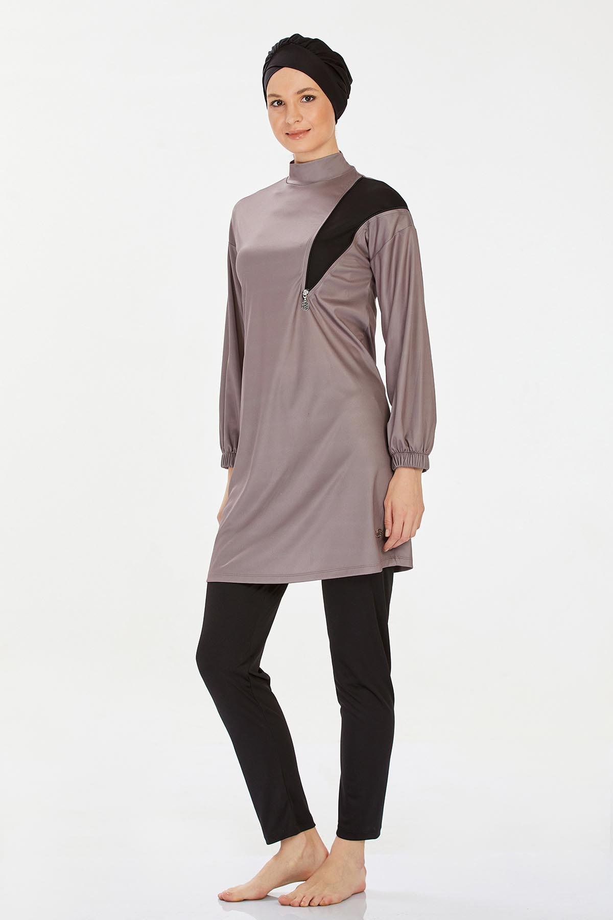 Rozamay 9238 Kadın Likralı Tam Kapalı Tesettür Mayo