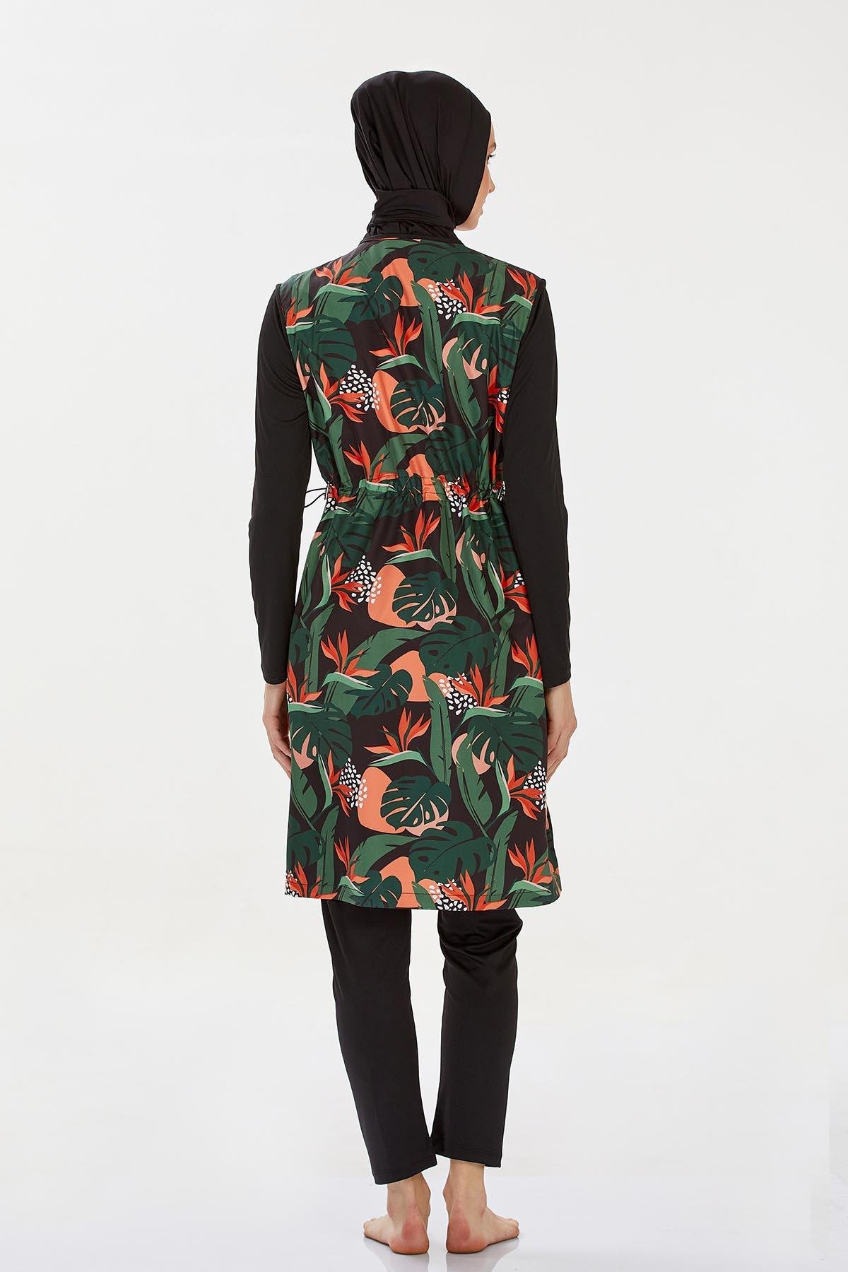 Rozamay 9265 Kadın Jileli Tam Kapalı Tesettür Mayo