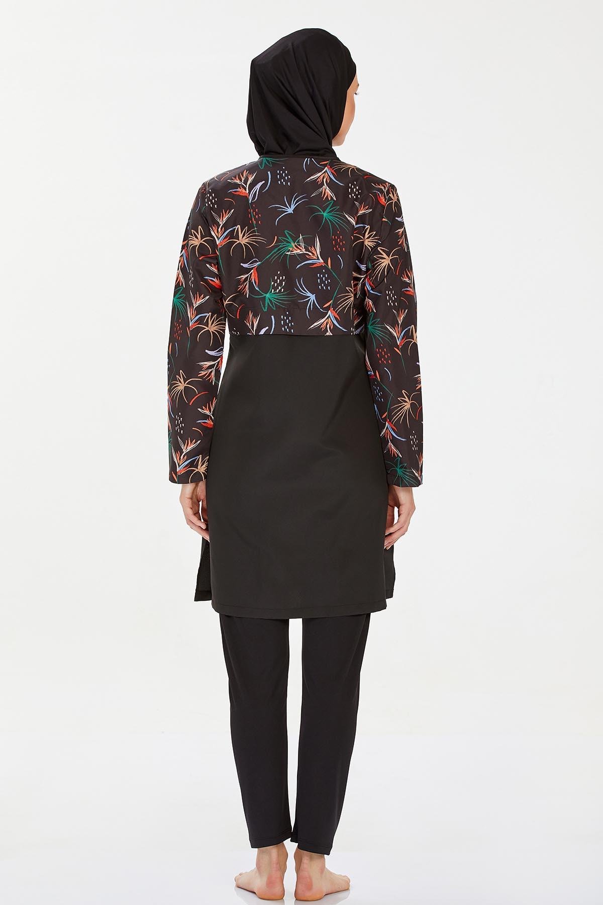 Rozamay 9282 Kadın Likralı Tam Kapalı Tesettür Mayo