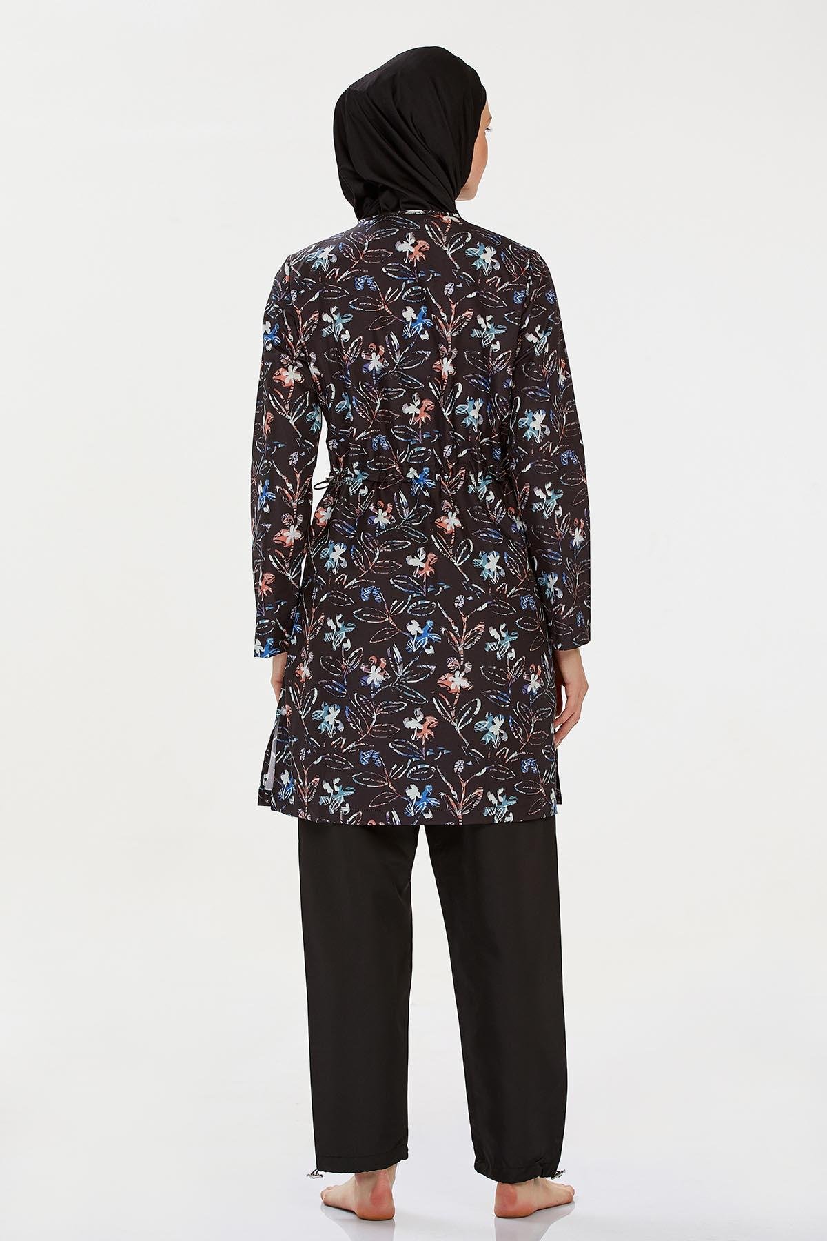 Rozamay 9290 Kadın Likralı Tam Kapalı Tesettür Mayo