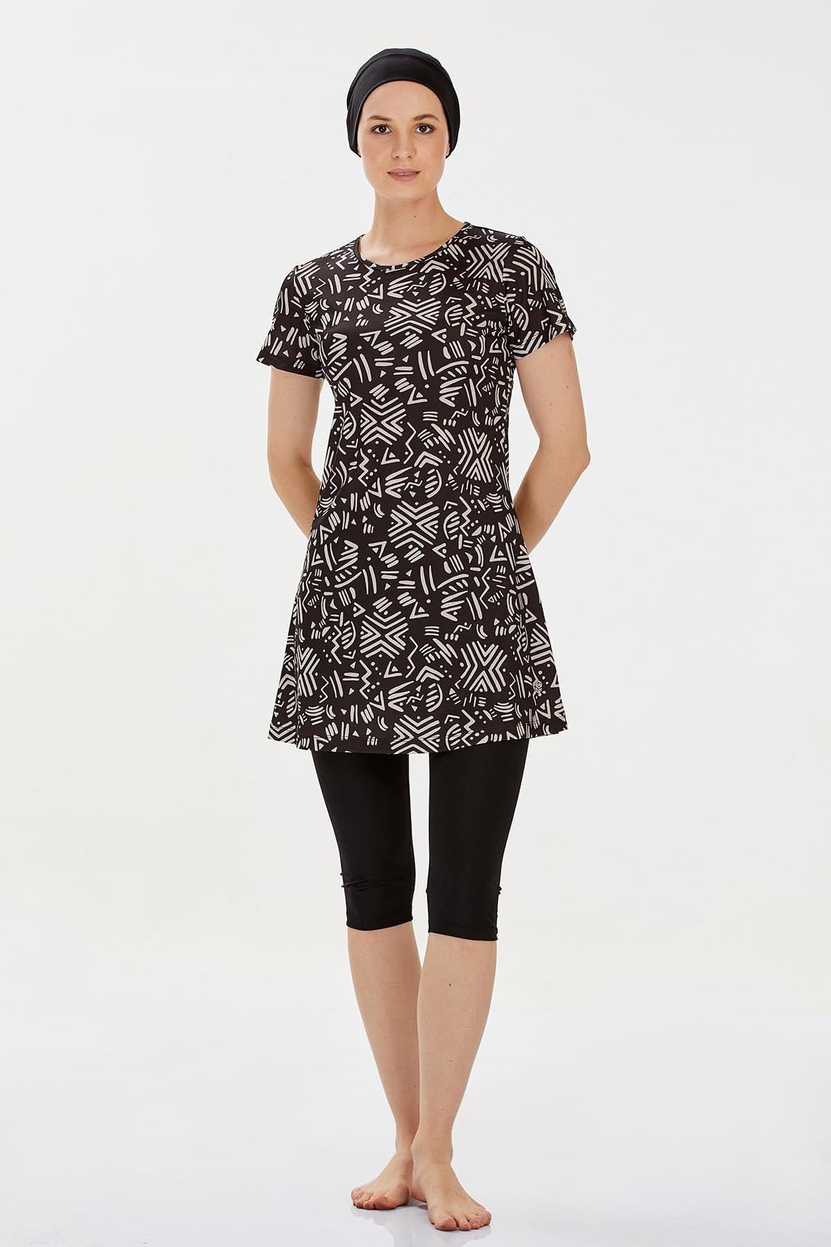 Rozamay 9305 Kadın Kısa Kollu Tesettür Mayo