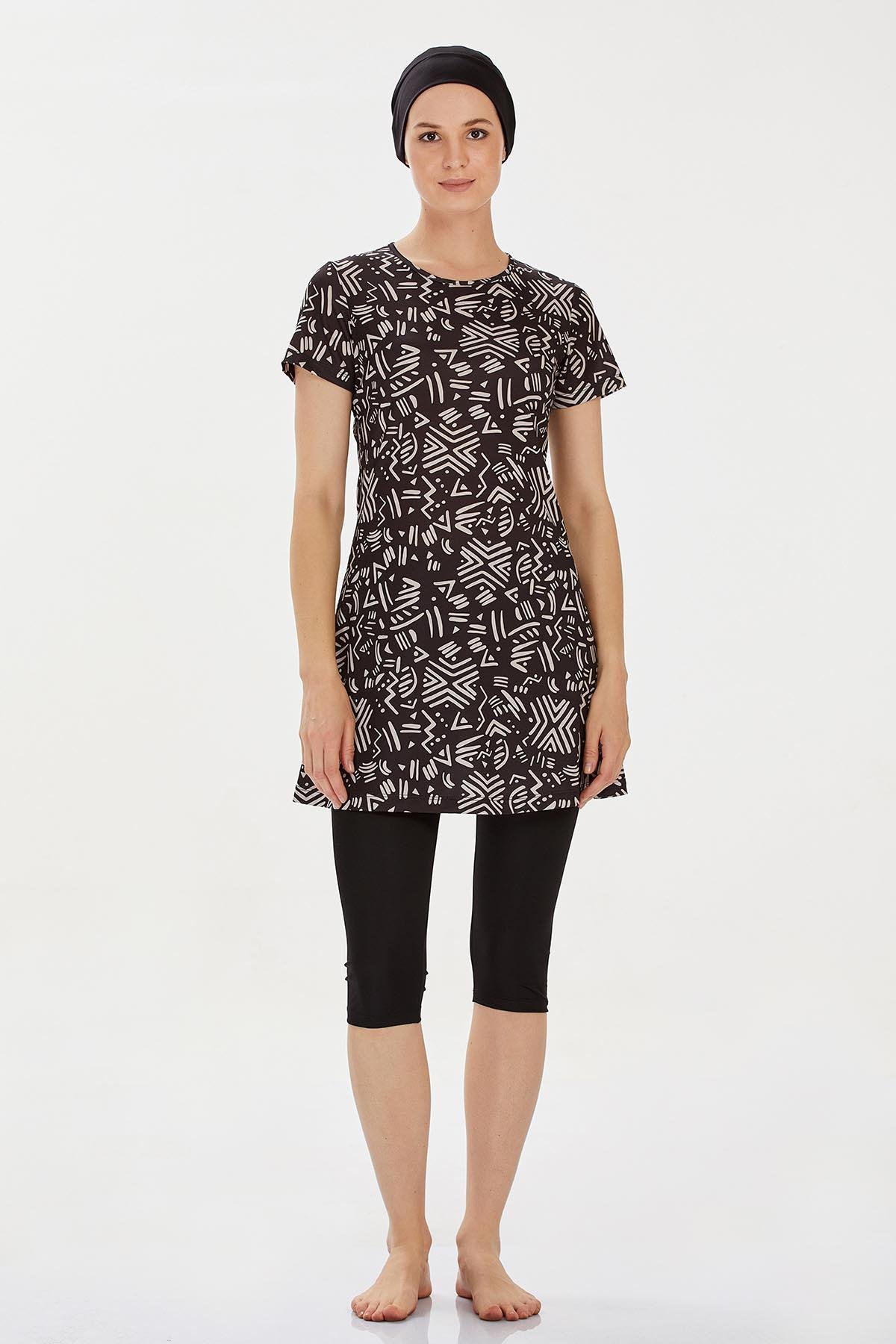 Rozamay 9305 Kadın Kısa Kollu Tesettür Mayo