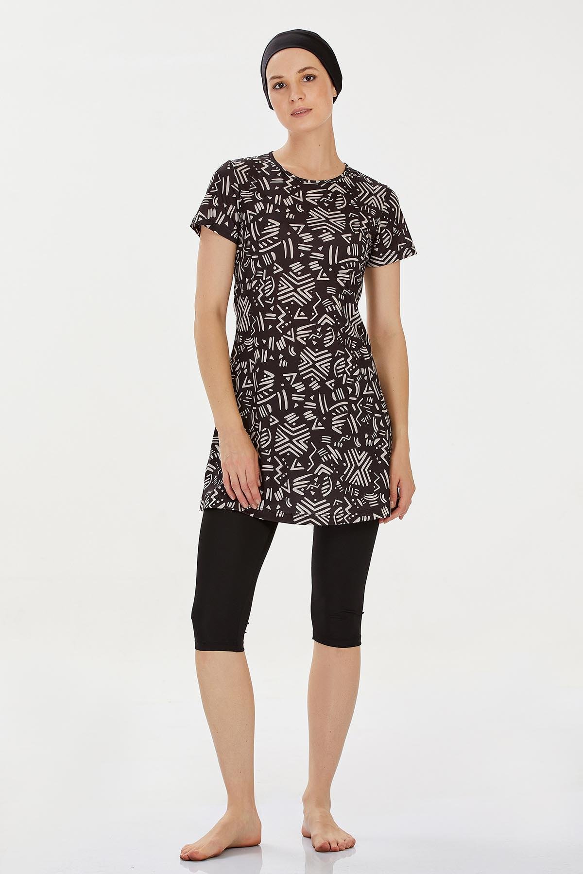 Rozamay 9305 Kadın Kısa Kollu Tesettür Mayo