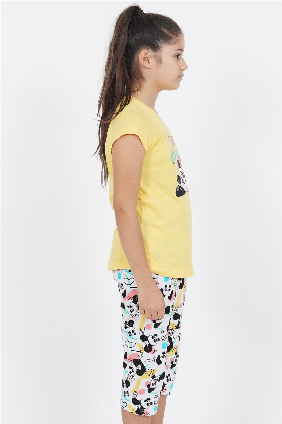 Vienetta 0122762480 Kız Çocuk Kısa Kollu Caprı Pijama Takımı