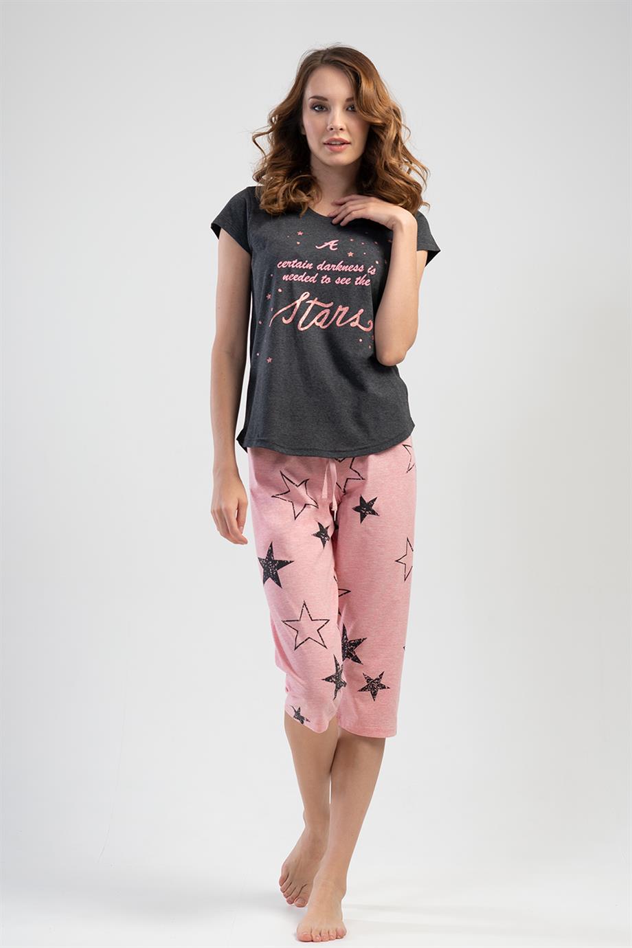 Vienetta 1100131201 Kadın Kısa Kollu Pijama Takımı