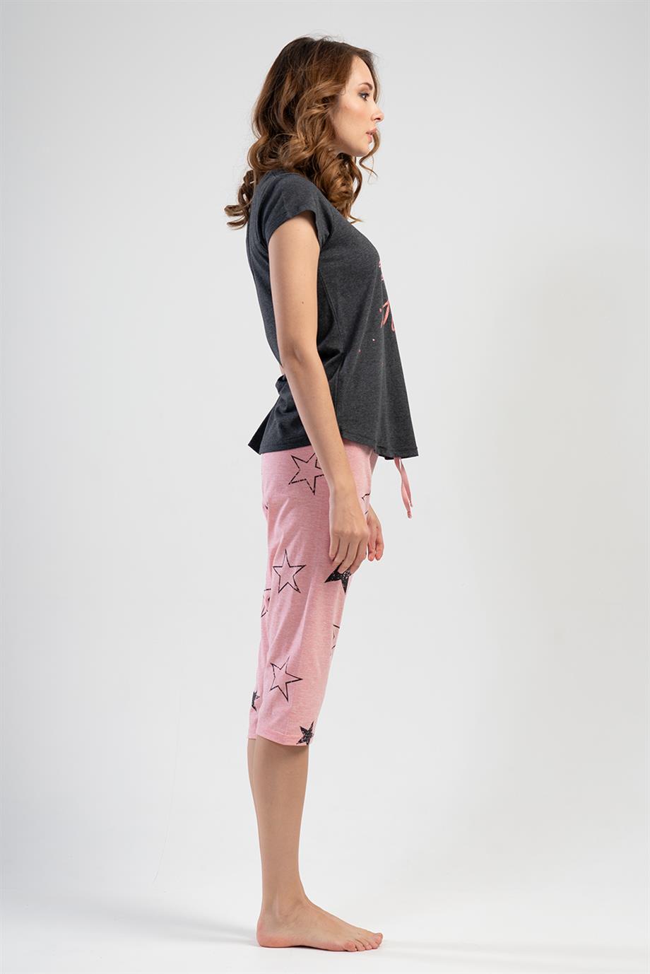 Vienetta 1100131201 Kadın Kısa Kollu Pijama Takımı