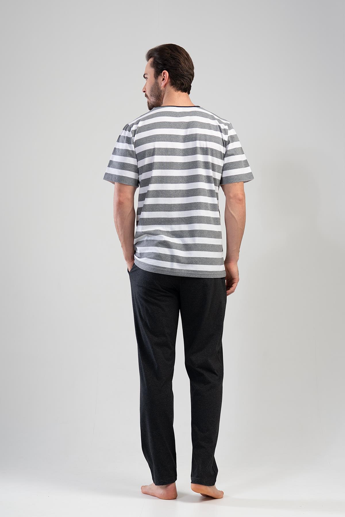 Vienetta 1111880000 Erkek Kısa Kollu Büyük Beden Pijama Takımı