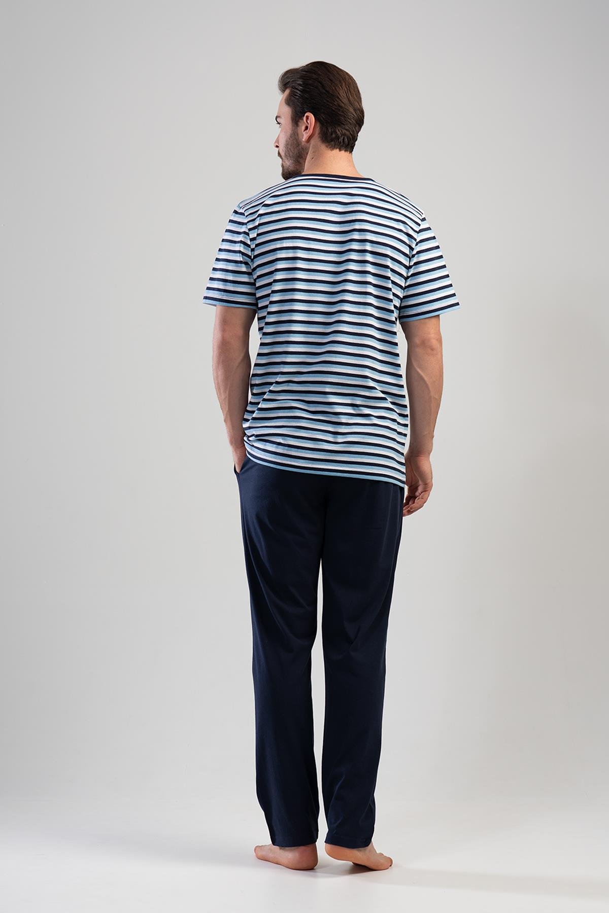 Vienetta 1112000000 Erkek Kısa Kollu Büyük Beden Pijama Takımı