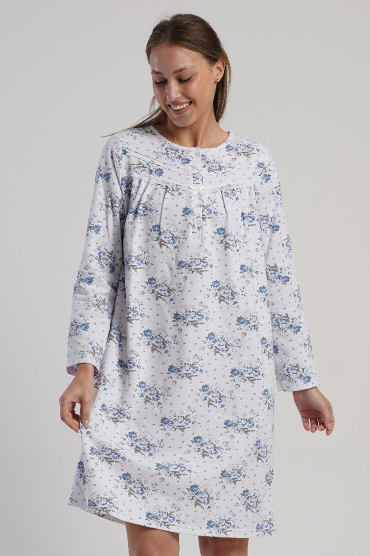 Vienetta 1617043016 Kadın Uzun Kollu B.B. Gecelik