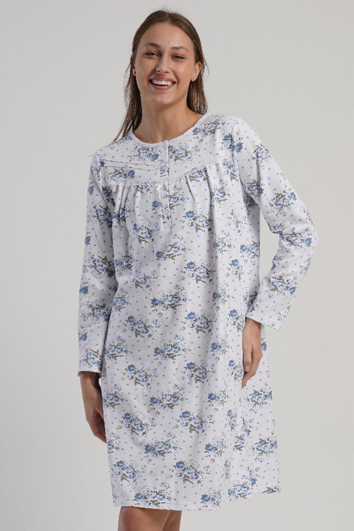 Vienetta 1617043016 Kadın Uzun Kollu B.B. Gecelik