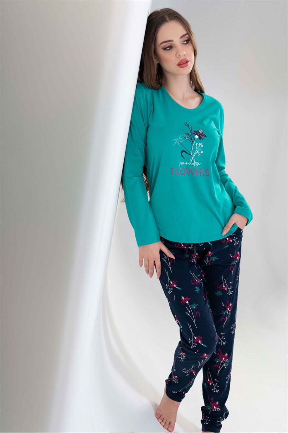 Vienetta 2010860386 Kadın Uzun Kollu Pijama Takımı