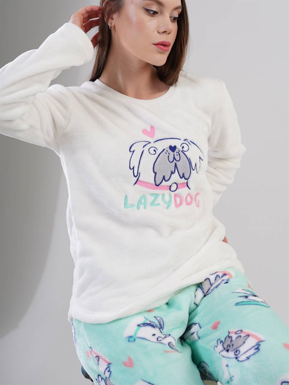 Vienetta 2020880267 Kadın Uzun Kollu O Yaka Pijama Takımı