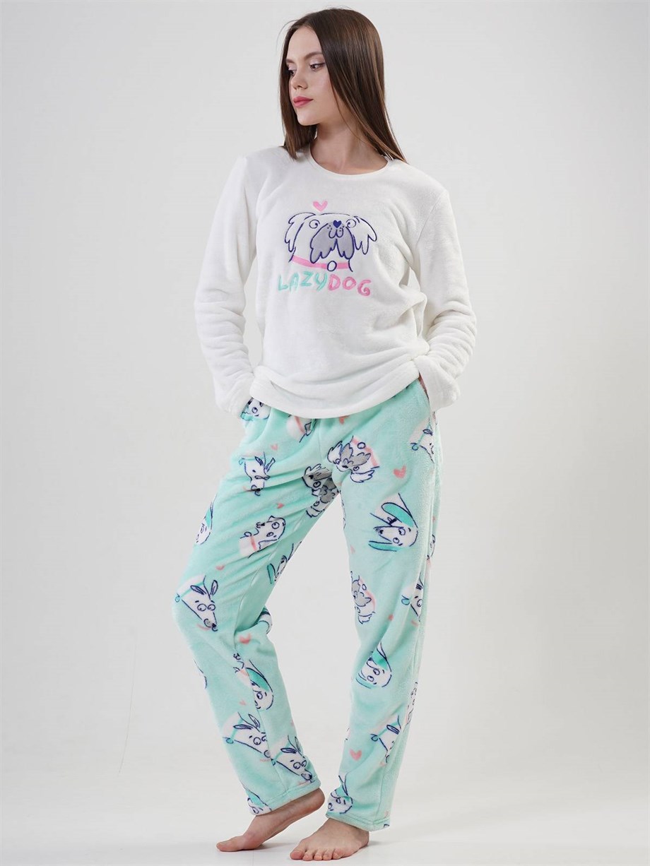 Vienetta 2020880267 Kadın Uzun Kollu O Yaka Pijama Takımı
