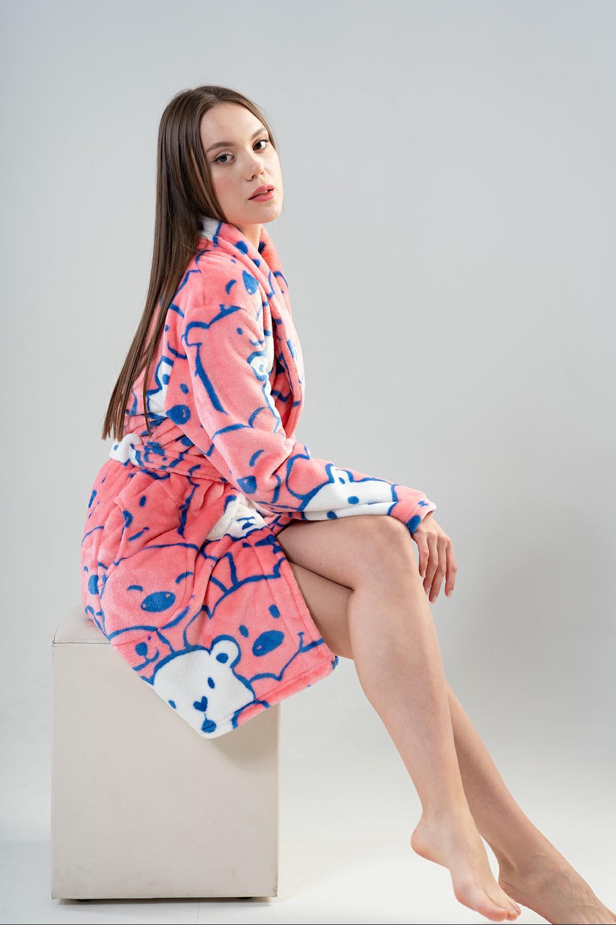 Vienetta 2020920352 Kadın Uzun Kollu Welsoft Sabahlık