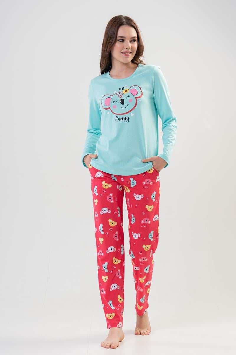 Vienetta 2040316460 Kadın Uzun Kollu Pijama Takımı