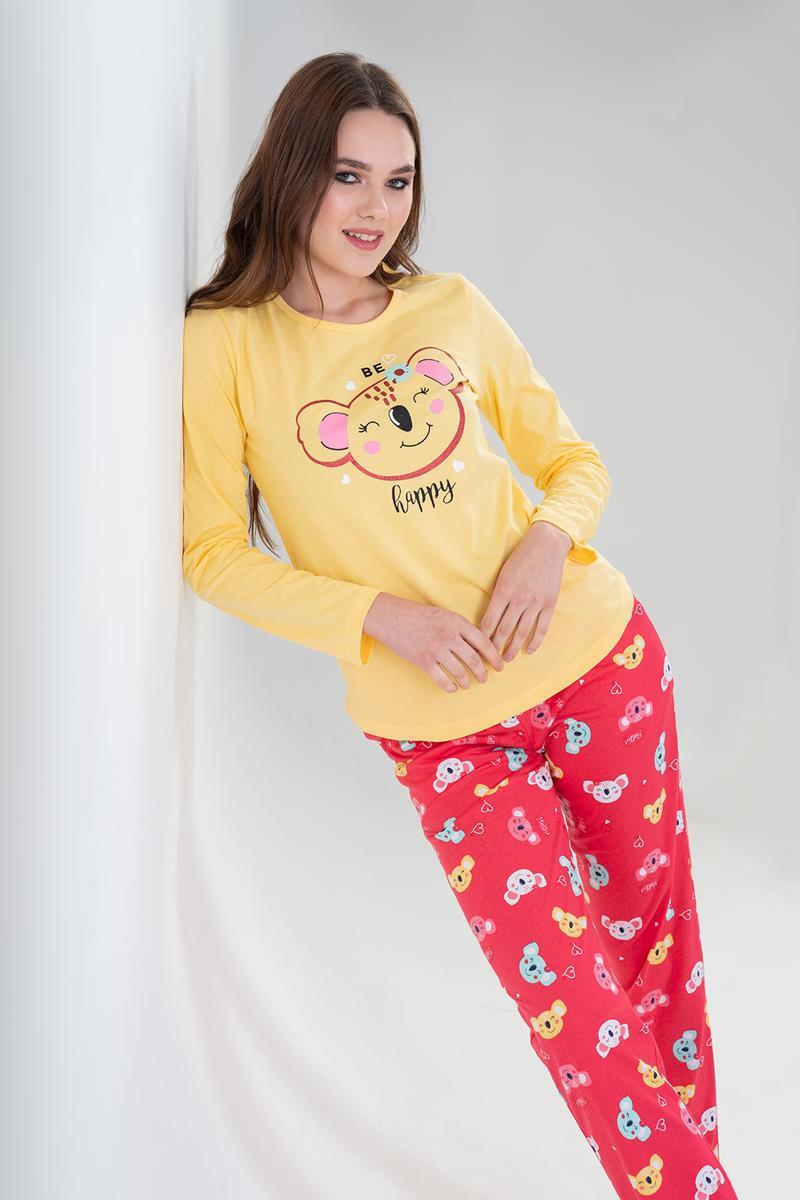 Vienetta 2040316460 Kadın Uzun Kollu Pijama Takımı