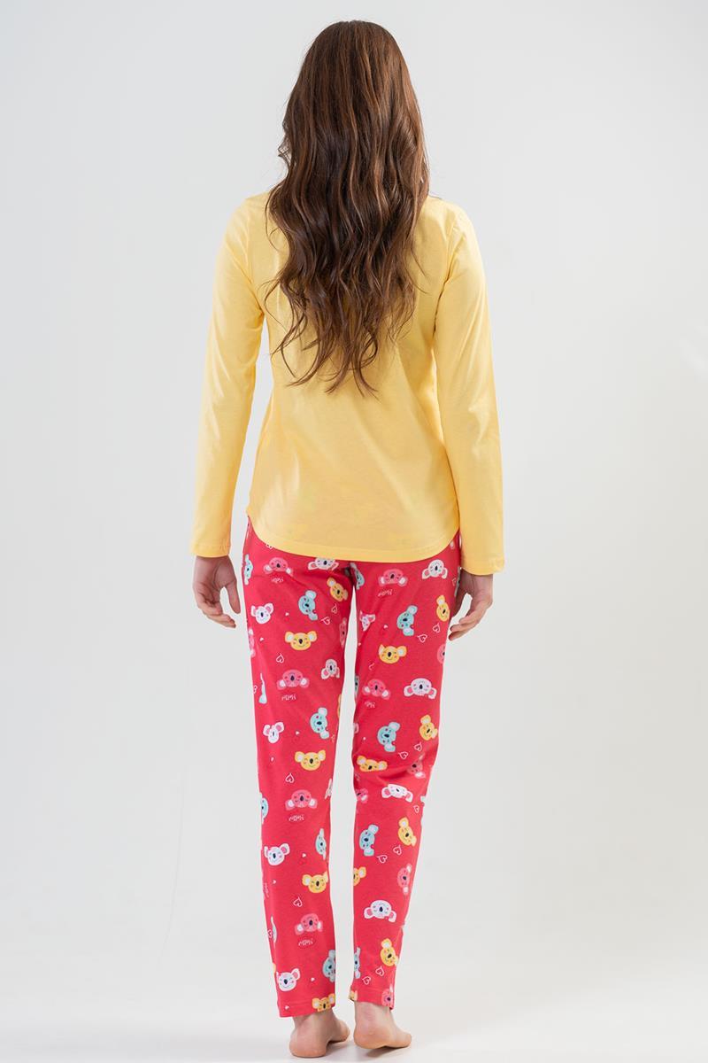 Vienetta 2040316460 Kadın Uzun Kollu Pijama Takımı