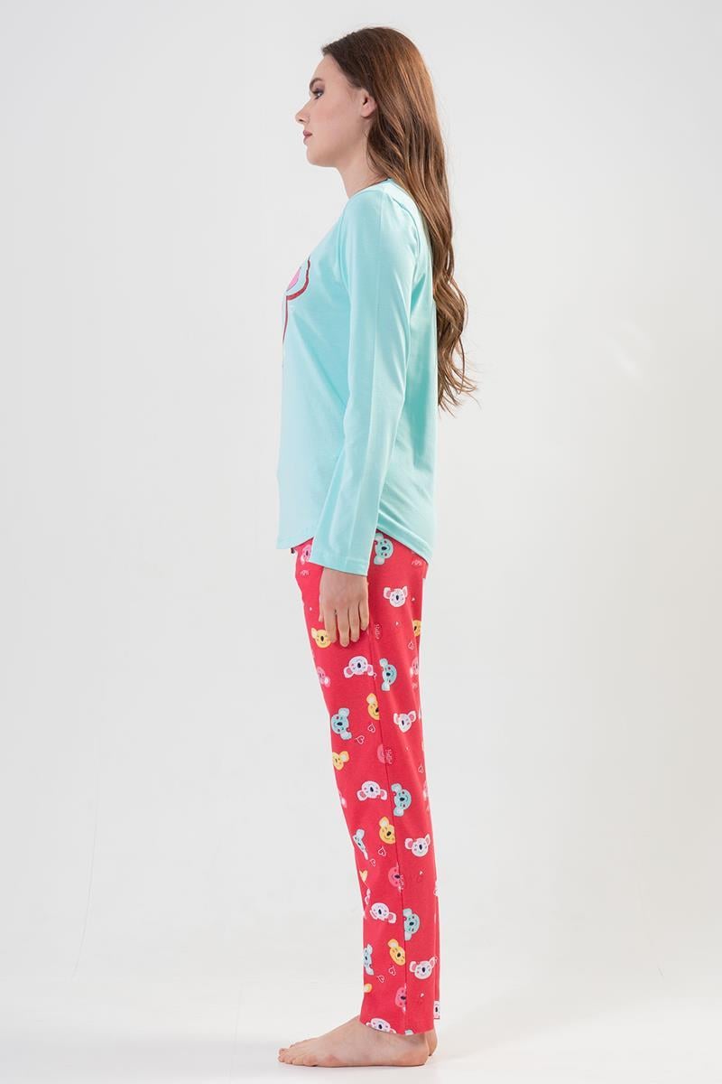 Vienetta 2040316460 Kadın Uzun Kollu Pijama Takımı