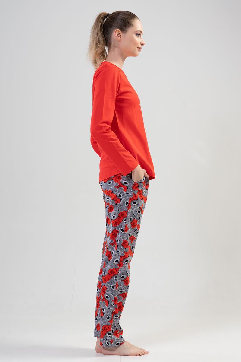 Vienetta 2040520179 Kadın Uzun Kollu Pijama Takımı