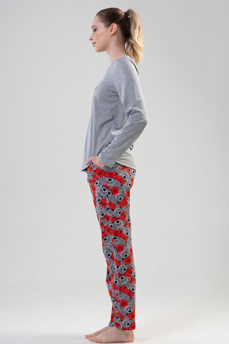 Vienetta 2040520179 Kadın Uzun Kollu Pijama Takımı