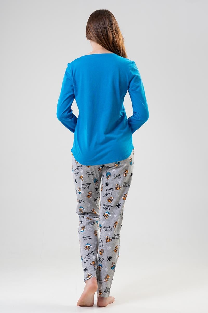Vienetta 2041610587 Kadın Uzun Kollu Pijama Takımı