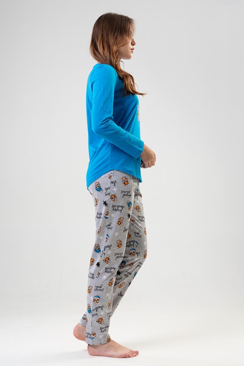 Vienetta 2041610587 Kadın Uzun Kollu Pijama Takımı