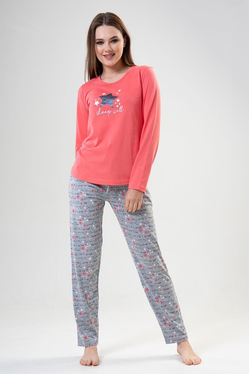 Vienetta 2041780021 Kadın Uzun Kollu Pijama Takımı