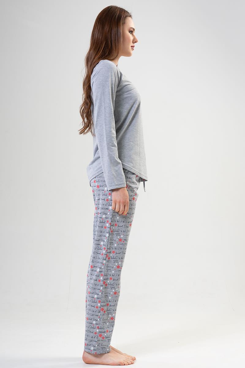 Vienetta 2041780021 Kadın Uzun Kollu Pijama Takımı