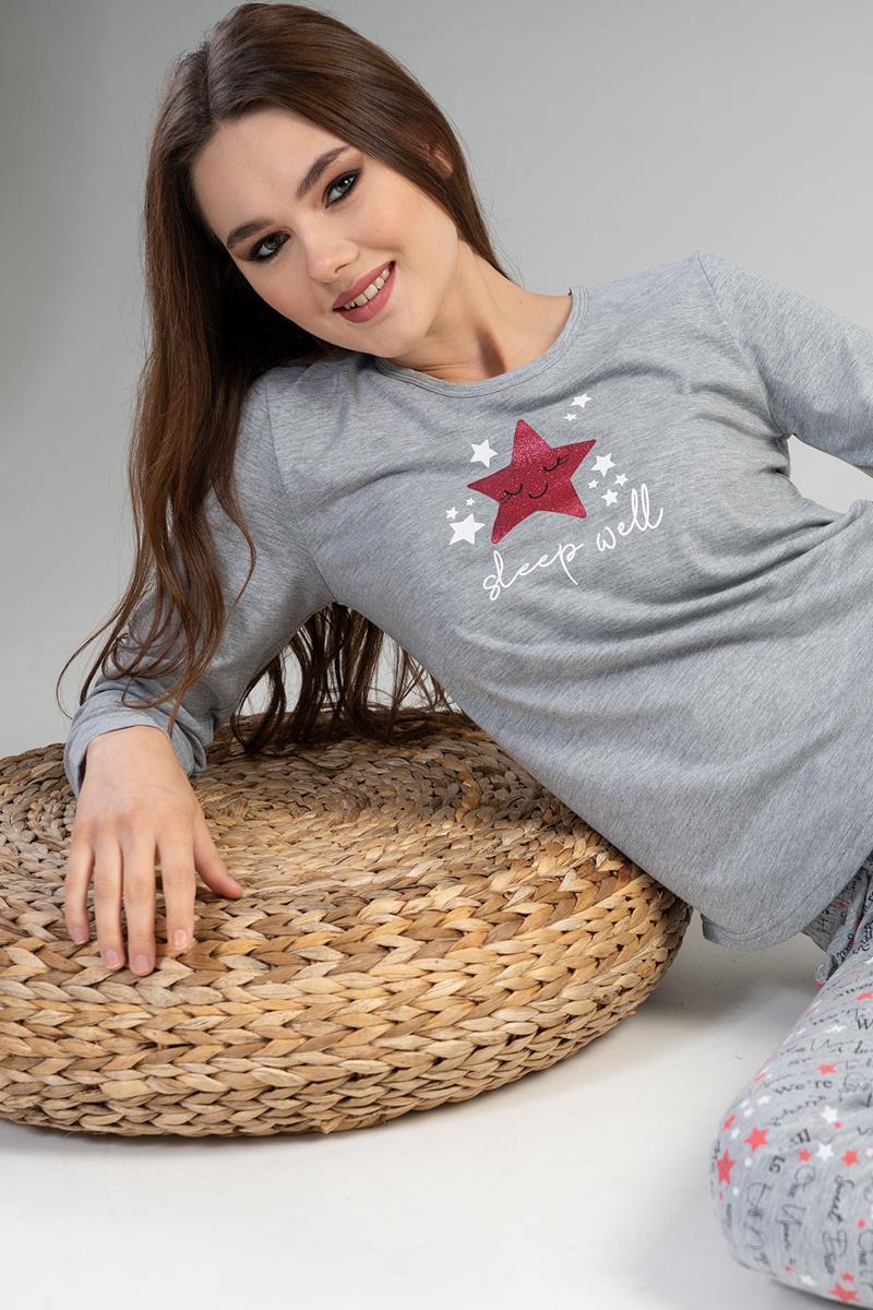 Vienetta 2041780021 Kadın Uzun Kollu Pijama Takımı