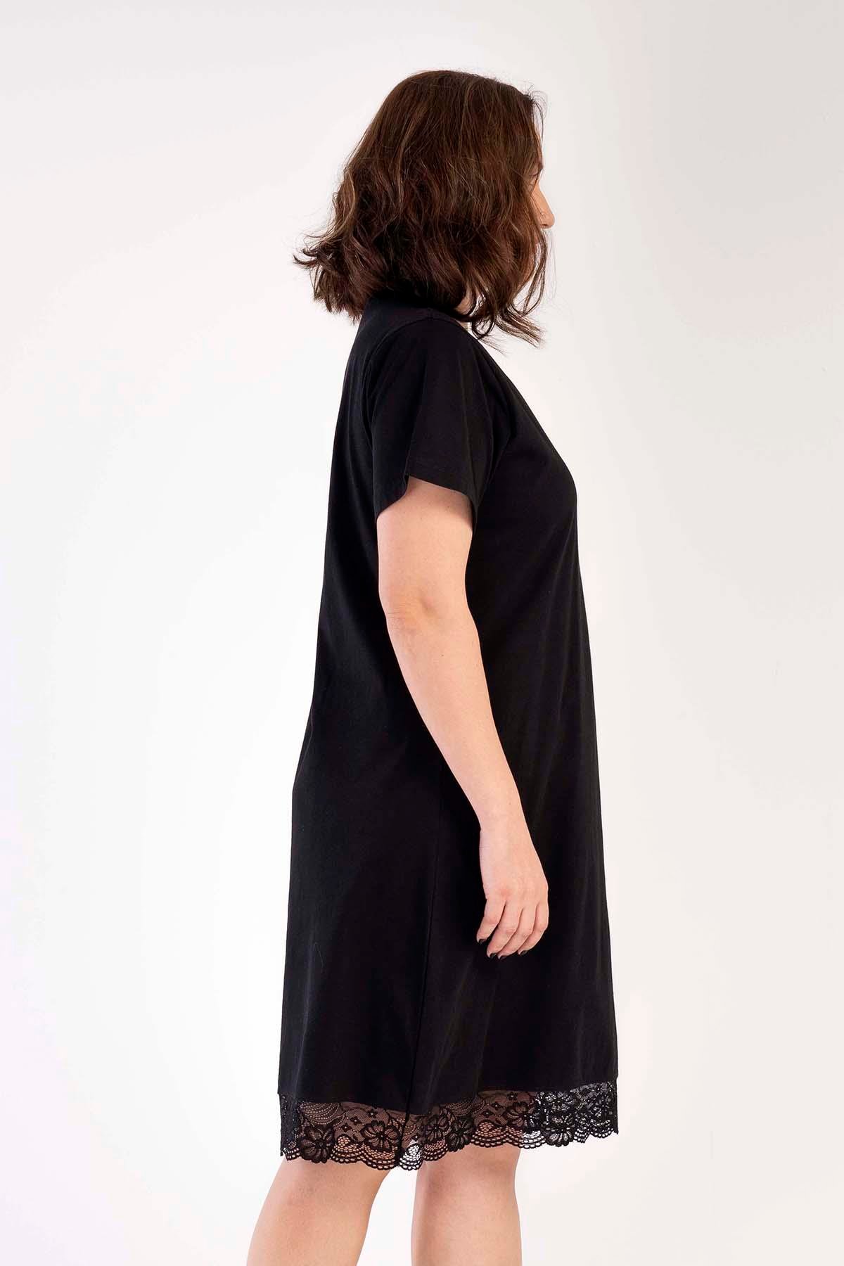 Vienetta 3010380000 Kadın Kısa Kollu Büyük Beden Tunik