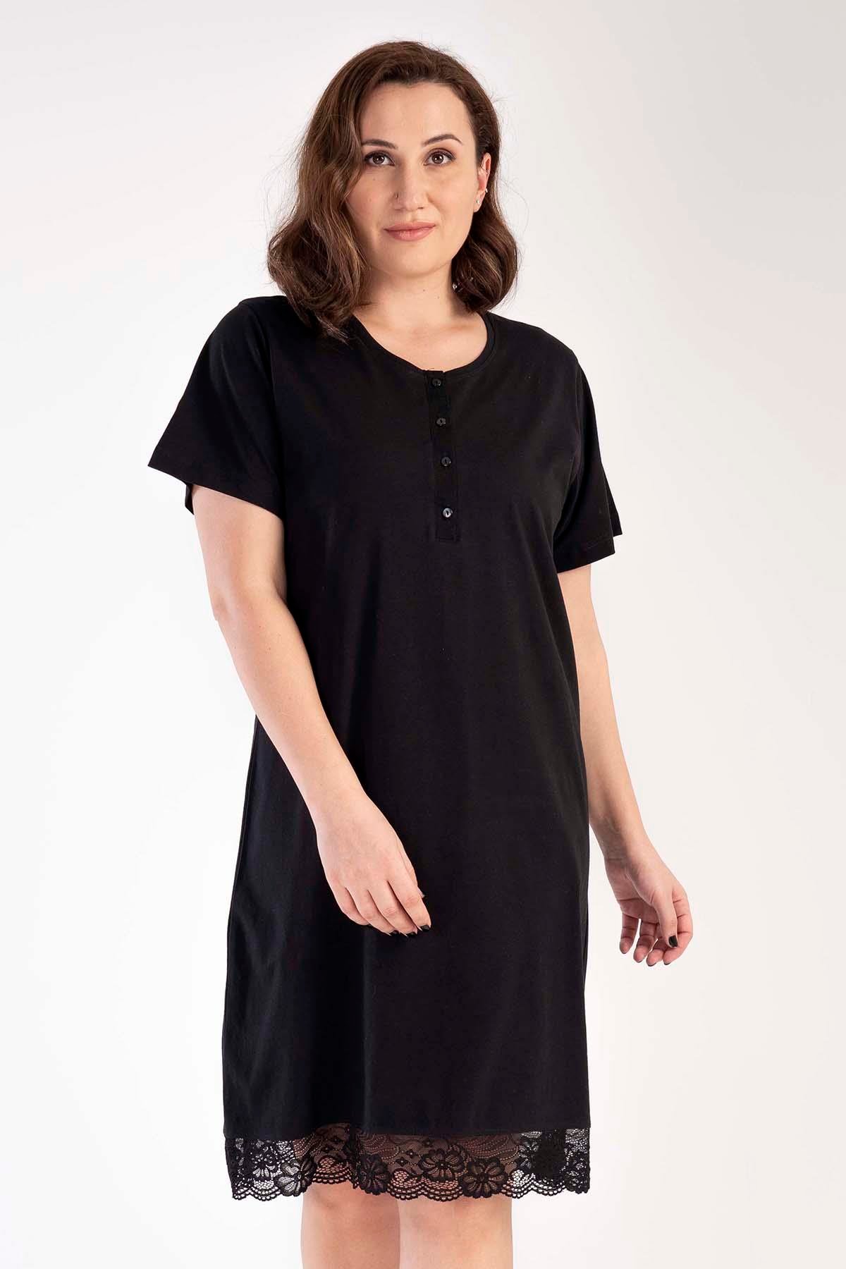 Vienetta 3010380000 Kadın Kısa Kollu Büyük Beden Tunik