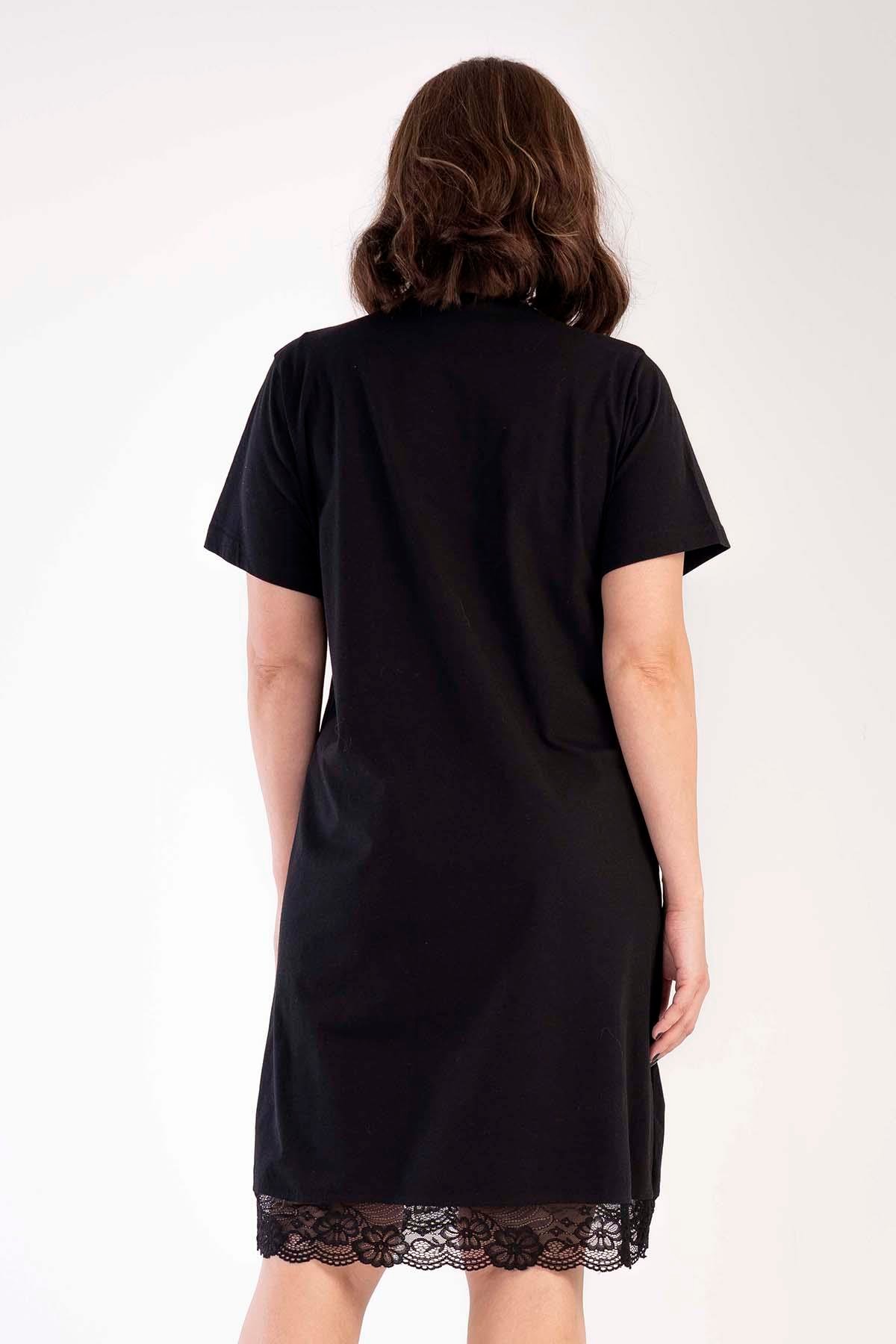 Vienetta 3010380000 Kadın Kısa Kollu Büyük Beden Tunik