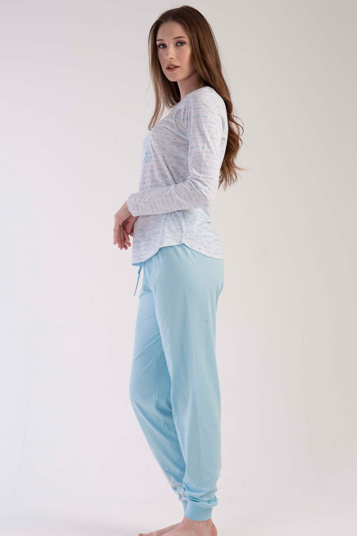 Vienetta 3031231734 Kadın Uzun Kollu Pijama Takımı