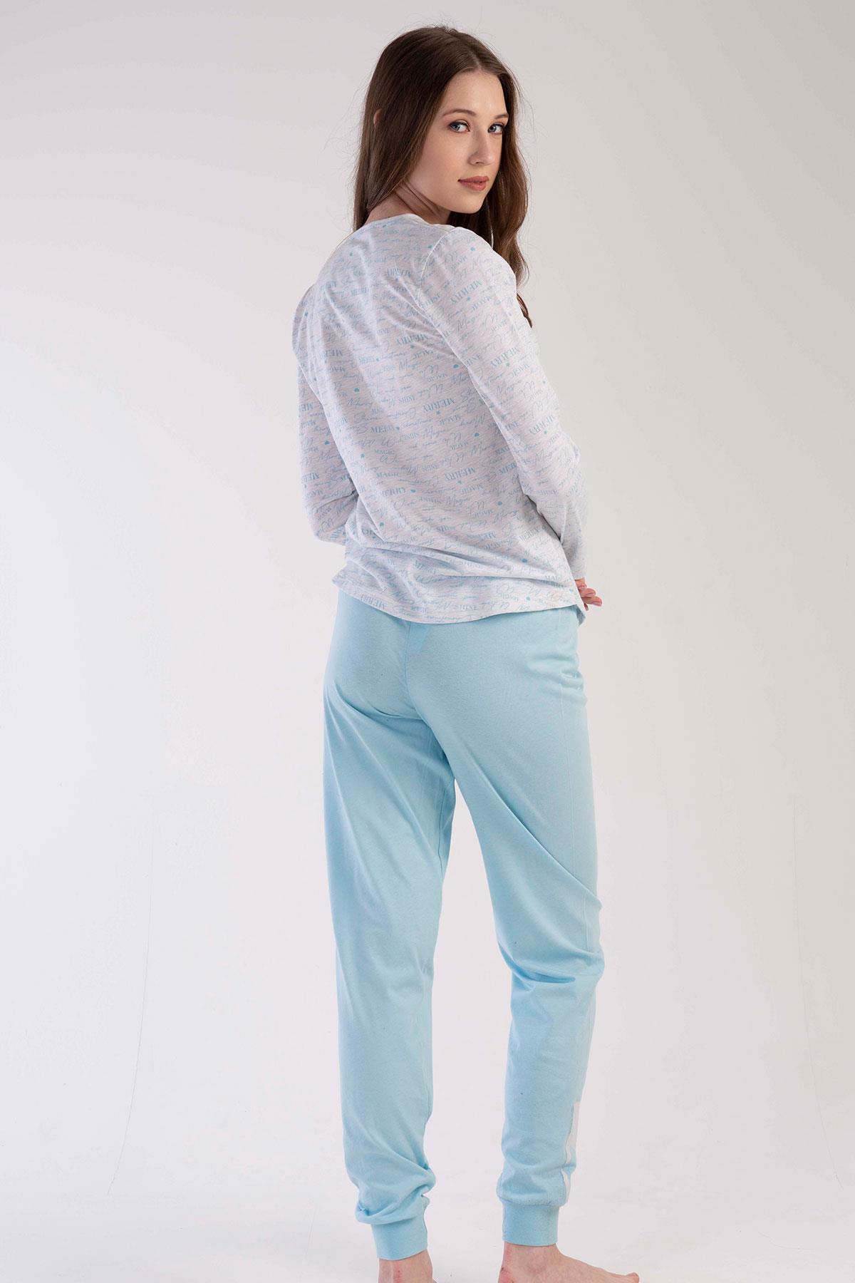 Vienetta 3031231734 Kadın Uzun Kollu Pijama Takımı