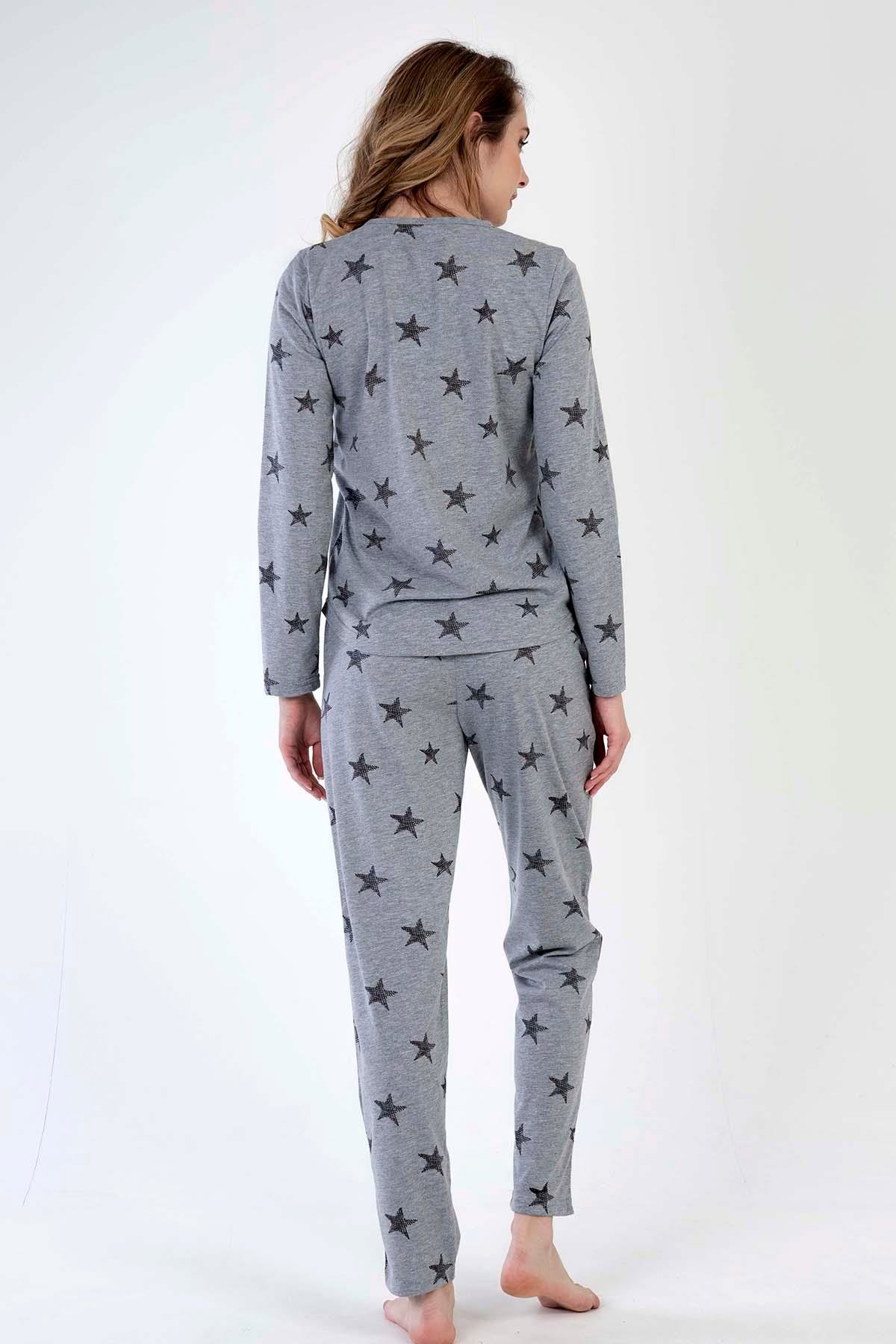 Vienetta 3040610736 Kadın Uzun Kollu Pijama Takımı