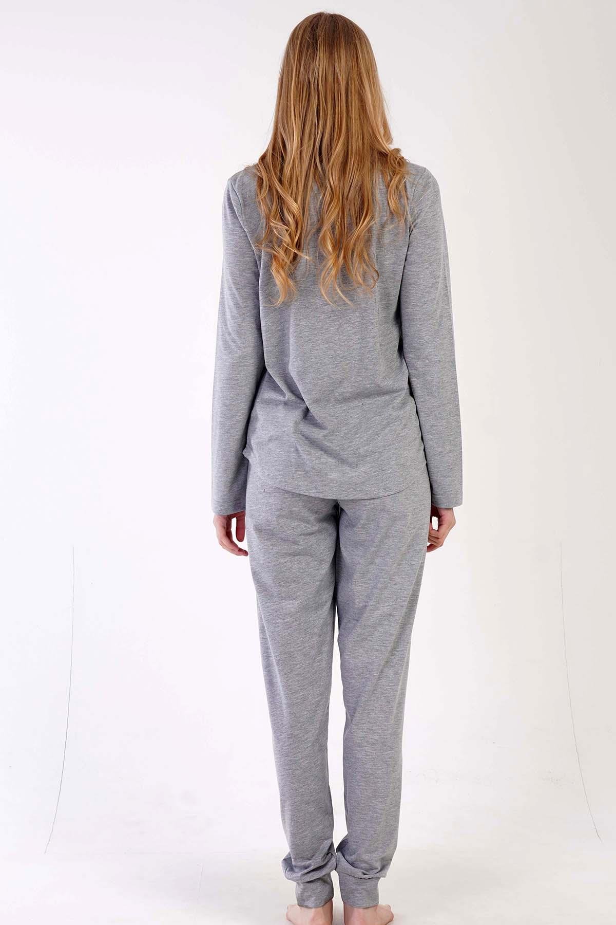 Vienetta 3060430000 Kadın Uzun Kollu Pijama Takımı