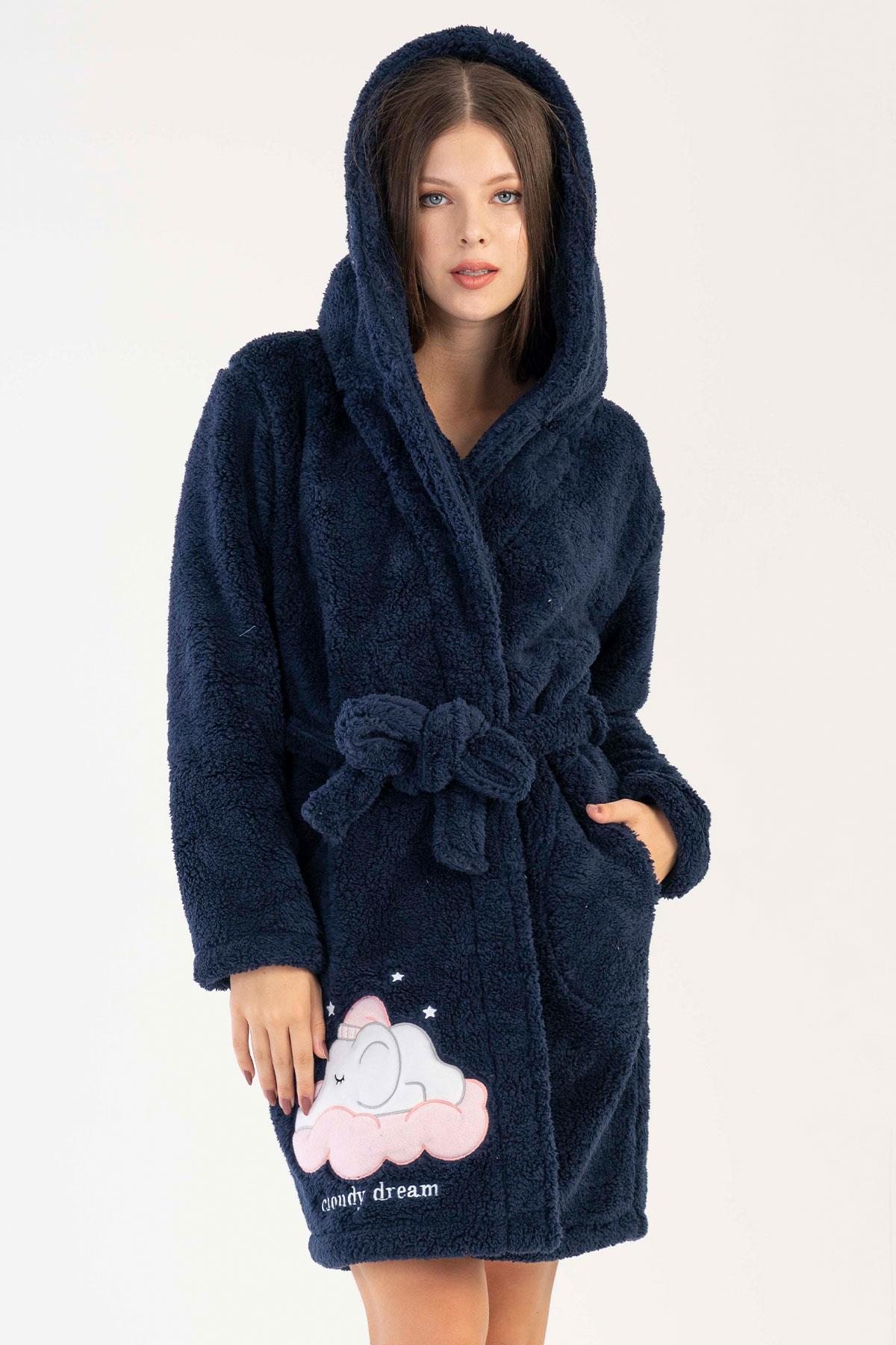 Vienetta 3060450000 Kadın Uzun Kollu Welsoft Sabahlık